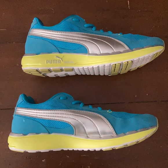 Puma Ortholite Teal Running Shoes - Picture 7 of 11